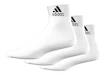 Ponožky adidas Performance Ankle T White 3 páry