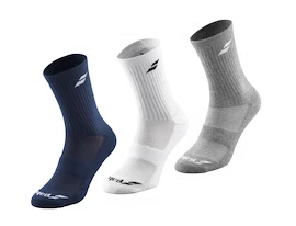 Ponožky Babolat 3 Pairs Pack White/Estate Blue/Grey
