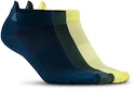 Ponožky Craft Shaftless 3-pack modro-zeleno-žlté