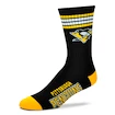 Ponožky FBF 4 Stripes Crew NHL Pittsburgh Penguins