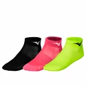 Ponožky Mizuno  Training Mid 3P Socks  Neolime/Fuchsia/Black