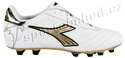 Posledný kus - Kopačky Diadora Brasil Gold R MD PU biele vel. 12