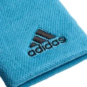 Potítka adidas Tennis Wristband Large Blue/Black (2 ks)