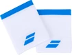 Potítka Babolat Logo Jumbo Wristband White/Blue (2 ks)