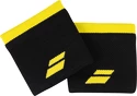 Potítka Babolat  Logo Wristband Black/Sulphur Spring (2 Pack)