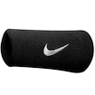 Potítka Nike Swoosh Doublewide Wristbands (2 ks), čierno-biela