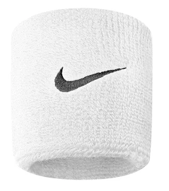 Potítka Nike Swoosh Wristband (2 ks), bielo-čierna