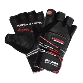 Power System Fitness rukavice Ultimate Motivation čiernočervené