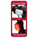 Predná + zadná blikačka Blackburn  2FER USB + 2FER USB Combo Set (2ks)