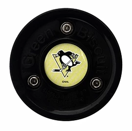 Puk Green Biscuit NHL Pittsburgh Penguins Black