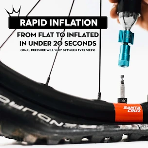 Sada CO2 hlavice a bombičiek PEATY'S  Mtb (25g) - silver (ppr-hti-mtb-sil-12)