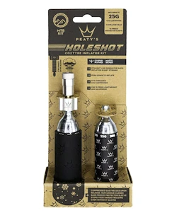 Sada CO2 hlavice a bombičiek PEATY'S  Mtb (25g) - silver (ppr-hti-mtb-sil-12)