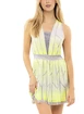 Šaty Lucky in Love  Pleat Wave Dress Neon Yellow