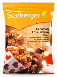 Seeberger Pražené arašidy v cukrovom obale a sezamové semienka 150 g