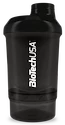 Šejker BioTech USA  Wave+ Nano 300 ml + 150 ml Black