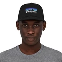 Šiltovka Patagonia  P-6 Logo Trucker Hat Black