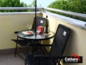 Skladacia stolička Cattara záhradná skladacia TERST čierna