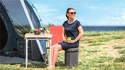 Skladacie kreslo Outwell  Dawlish High Seat & Storage Grey Melange SS22