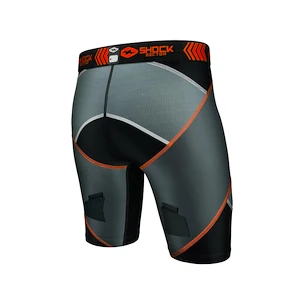 Šortky so suspenzorom Shock Doctor  30160 X-Fit Cross Comp.Hockey Short Black/Grey Senior M