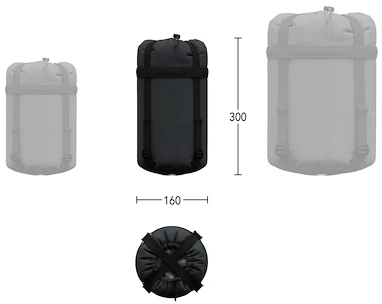 Spací vak Hannah  Scout 120 Dark Shadow/Anthracite 180 cm