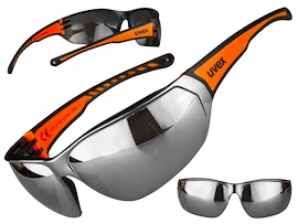 Športové okuliare Uvex Sportstyle 204 Black Orange filtr UV