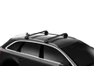 Strešný nosič Edge černý pro Ford Galaxy 5-dr MPV s integrovanými strešnými lyžinami 2010-2015