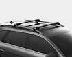 Strešný nosič Thule Edge čierny Volkswagen Bora Variant 5-dr Estate so strešnými lyžinami (hagusy) 00-04