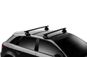 Strešný nosič Thule s hliníkovou EVO tyčou čierny Audi A3 Sportback (8P) 5-dr Hatchback s holou strechou 04-12
