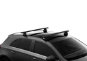Strešný nosič Thule s hliníkovou EVO tyčou čierny Audi Q7 5-dr SUV s integrovanými strešnými lyžinami 15+
