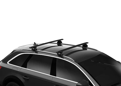 Strešný nosič Thule s hliníkovou EVO tyčou čierny Cadillac Escalade 5-dr SUV s integrovanými strešnými lyžinami 21-24
