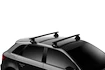 Strešný nosič Thule s hliníkovou EVO tyčou čierny Ford Focus Mk III 5-dr Estate s holou strechou 11-18
