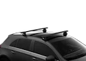 Strešný nosič Thule s hliníkovou EVO tyčou čierny Hyundai i30 (bez skleněné střechy) 5-dr Hatchback s pevnými bodmi 12-17