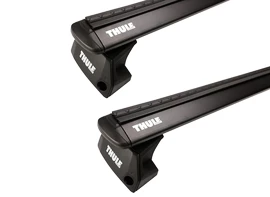 Strešný nosič Thule s hliníkovou EVO tyčou čierny Jeep Grand Cherokee L 5-dr SUV s integrovanými strešnými lyžinami 21-24