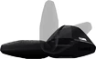 Strešný nosič Thule s hliníkovou EVO tyčou čierny Kia Stonic 5-dr SUV so strešnými lyžinami (hagusy) 17+