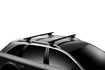 Strešný nosič Thule s hliníkovou EVO tyčou čierny Mercedes Benz E-Klasse (W211) 5-dr kombi so strešnými lyžinami (hagusy) 03-08