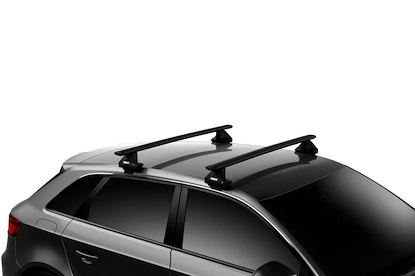Strešný nosič Thule s hliníkovou EVO tyčou čierny Mini Cooper 5-dr Hatchback s holou strechou 14-24