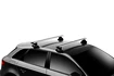Strešný nosič Thule s hliníkovou EVO tyčou Porsche Panamera Sport Turismo 5-dr Estate s holou strechou 18+