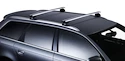 Strešný nosič Thule s hliníkovou tyčou Audi A3 Sportback (8V) 5-dr Hatchback s integrovanými strešnými lyžinami 13-20