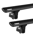 Strešný nosič Thule s hliníkovou tyčou čierny Lancia Phedra 5-dr MPV s T-Profilom 02-10