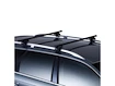 Strešný nosič Thule s oceľovou tyčou Subaru Legacy II 5-dr Estate so strešnými lyžinami (hagusy) 00-02