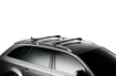 Strešný nosič Thule WingBar Edge čierny Ford Focus Mk III 5-dr Estate s integrovanými strešnými lyžinami 11-18