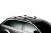 Strešný nosič Thule WingBar Edge čierny Jeep Compass 5-dr SUV s pevnými bodmi 07-10