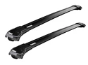 Strešný nosič Thule WingBar Edge čierny Nissan Pathfinder (R51) 5-dr SUV so strešnými lyžinami (hagusy) 05-12