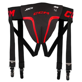 Suspenzor CCM Jock Combo Black/Red Žiak (youth)