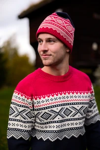 Sveter Ulvang  Marius Round Neck New Navy/Ulvang Red