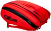 Taška na rakety Wilson  Federer DNA 12 Pack Red 2020
