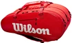 Taška na rakety Wilson Super Tour 3 Compartment Red