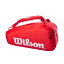 Taška na rakety Wilson Super Tour 9 Pack Red