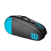 Taška na rakety Wilson   Team 6 Pack Blue/Grey