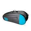 Taška na rakety Wilson   Team 6 Pack Blue/Grey